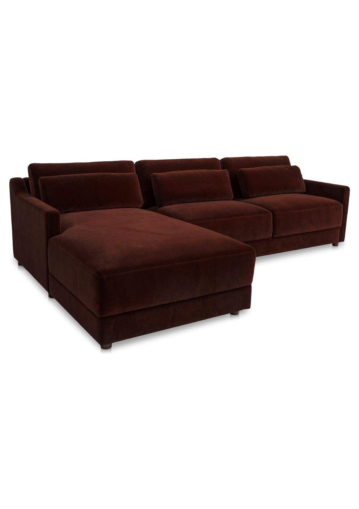 Imogen Sectional Left - Bordeaux