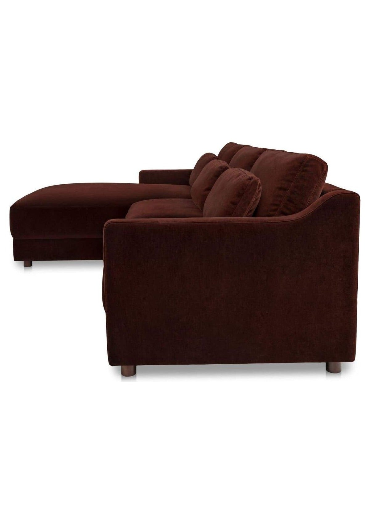 Imogen Sectional Left - Bordeaux
