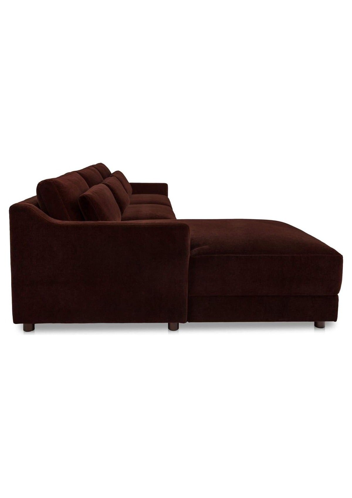 Imogen Sectional Left - Bordeaux