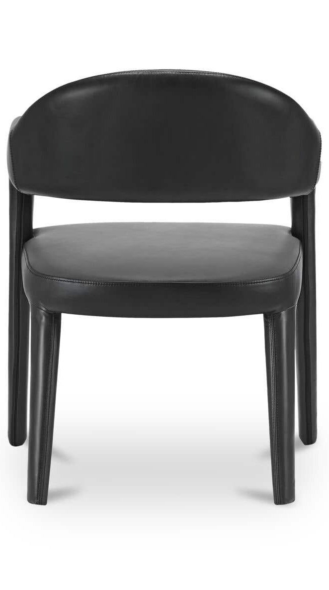 Martens Dining Chair Leather - Black