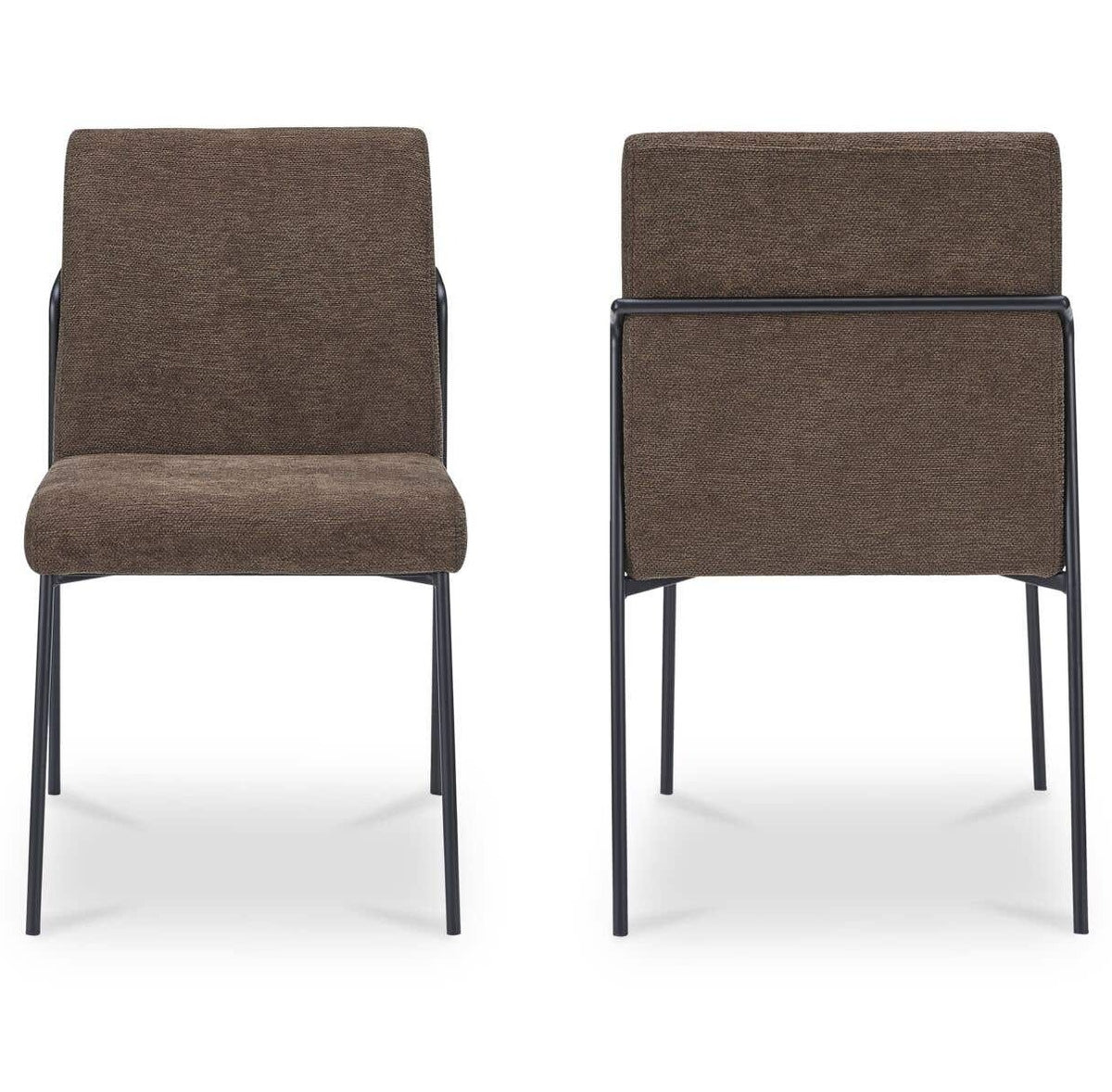 Danny Dining Chair - Set of Two - Dark Brown