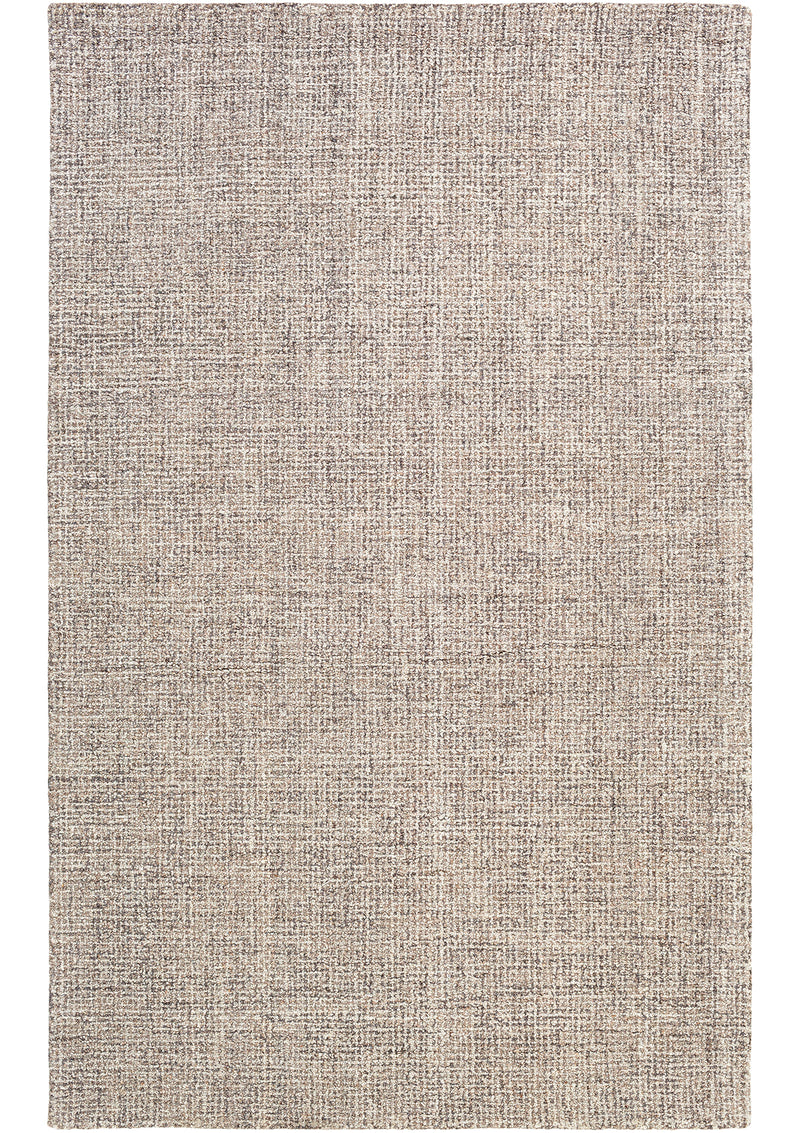 The Akoni rug in mushroom comes in grey and ivory colours. 