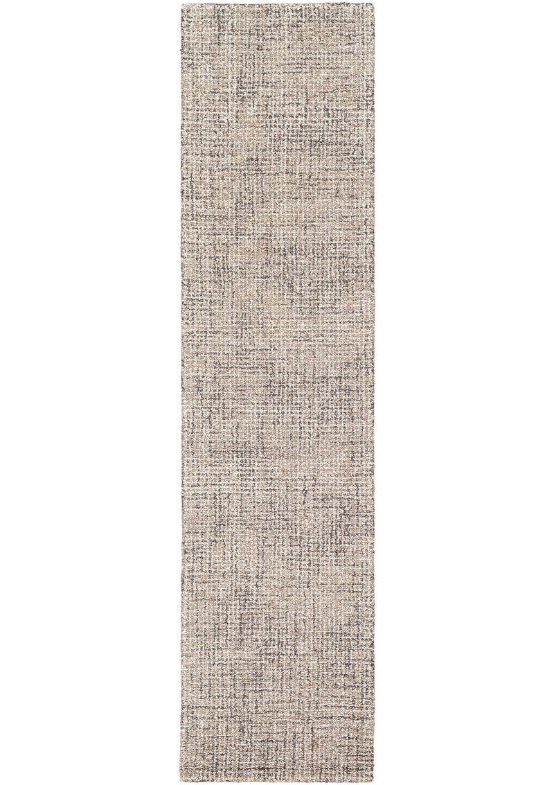 The Akoni Rug in Mushroom is available in both runner and area rug sizes.