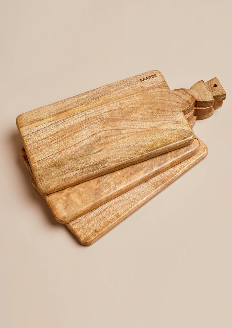 The Small Ekmek Bread Board is made from durable and water resistant mango wood.