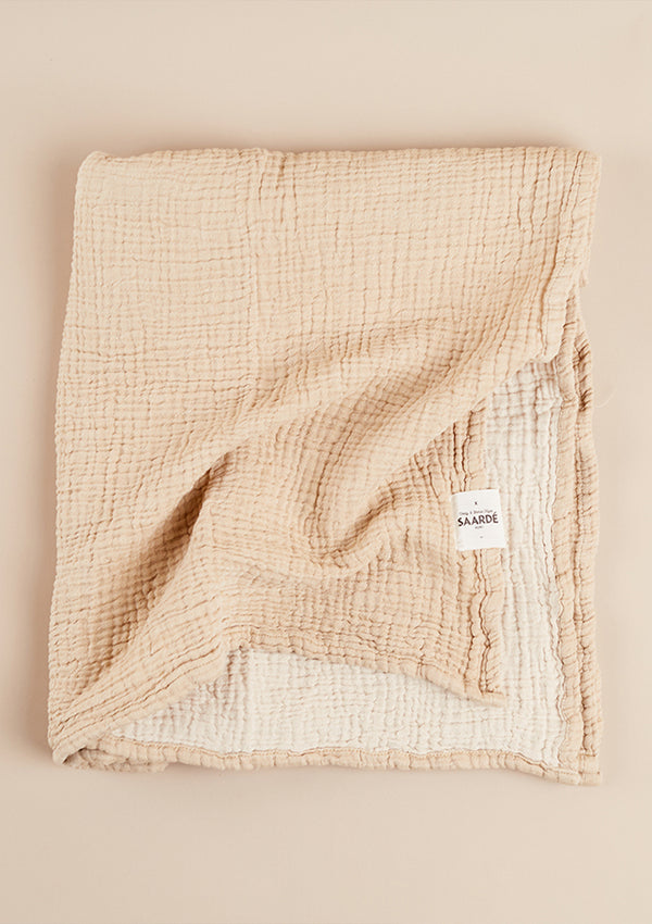 Sand/Clay Enes Crinkle Baby Blanket