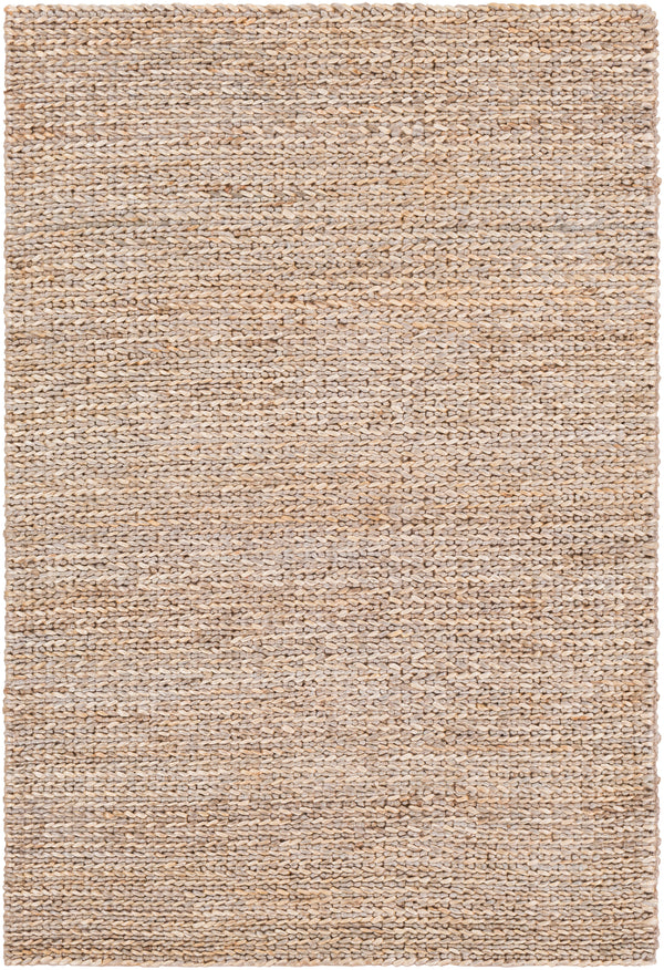 The Kauai Rug is 0.59" thick and comes in a warm taupe colour.