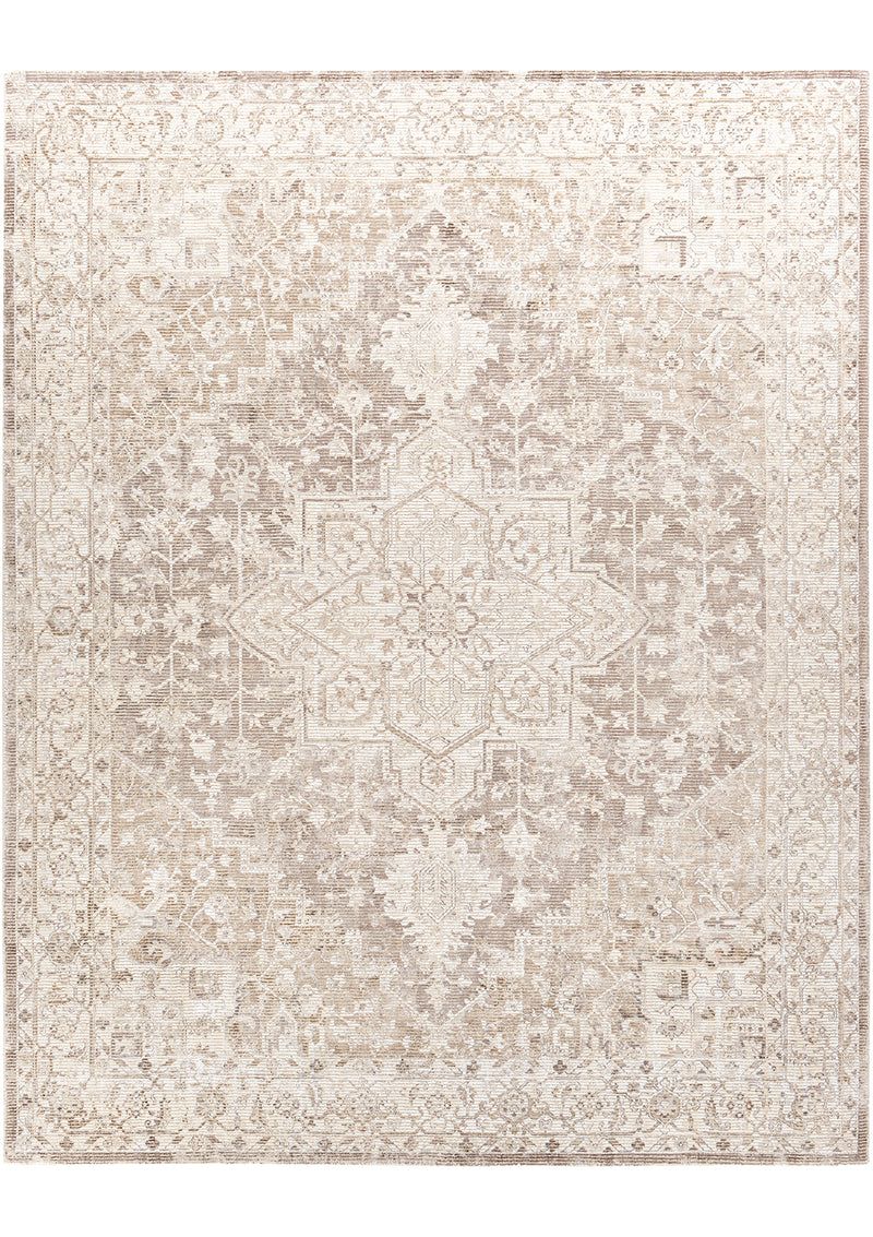 The Lauren Rug is made from 55% Viscose, and 45% Wool.