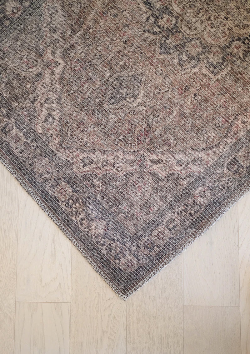The Lennon Rug has a fadded antique wash that creates a beautiful vintage feel. 