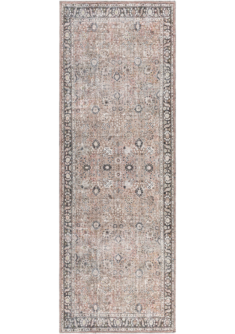 This machine washable rug comes in three runner sizes as well as four area rug sizes.