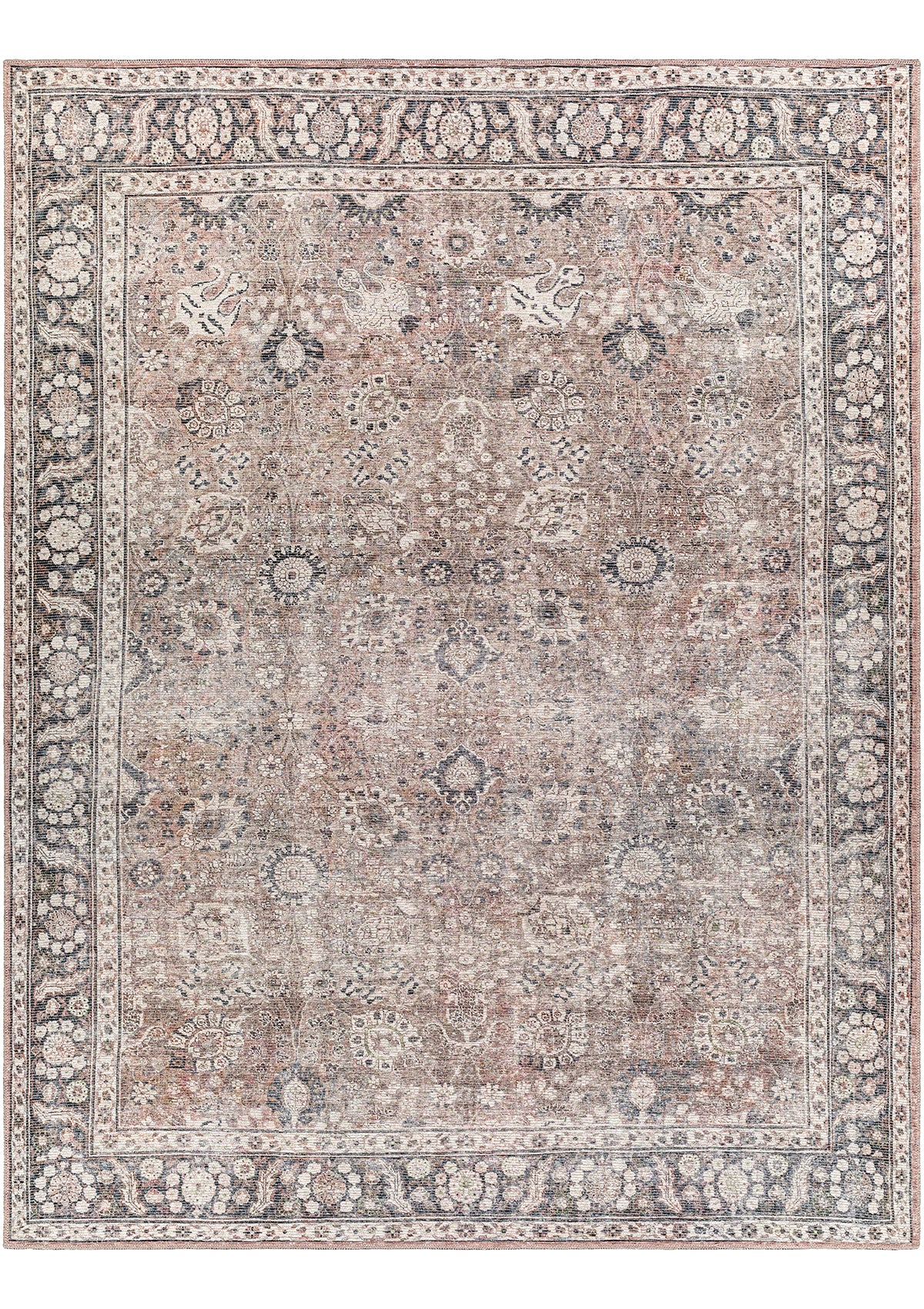 The Monet rug is machine washable which makes it the perfect rug for high traffic areas of the house.