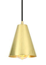 Moya Modern Brass Cone Pendant Light