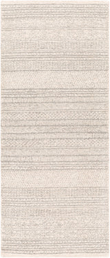 The Pakse Rug has a low pile and is hand tufted from 100% wool.