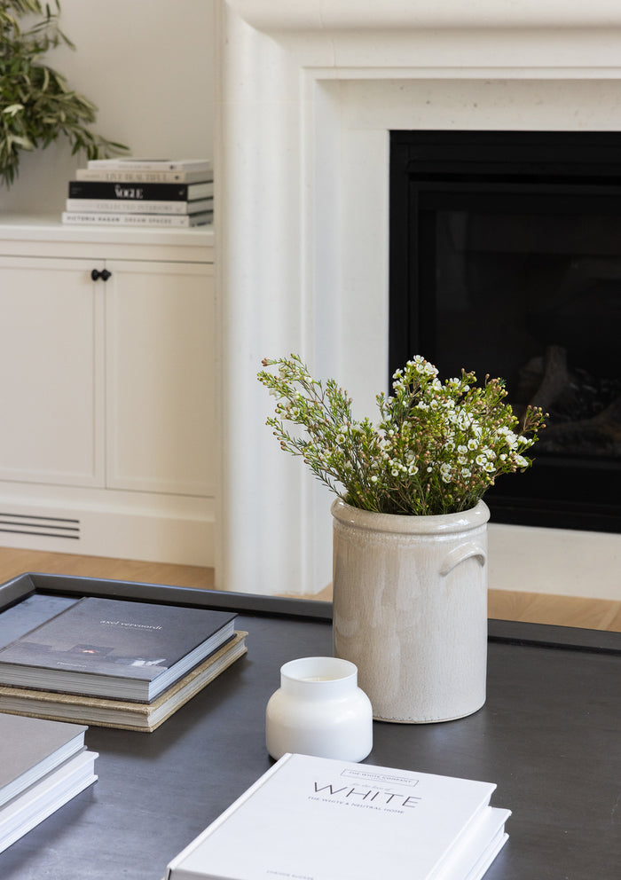 Capri Blue Volcano Candle White Glass Jar