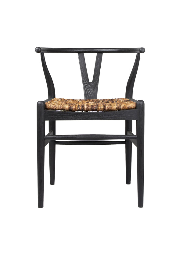 Rattan Dining Chair - Charcoal