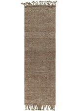 The Silas Rug is a quarter inch thick and has three inch long tassel ends. 